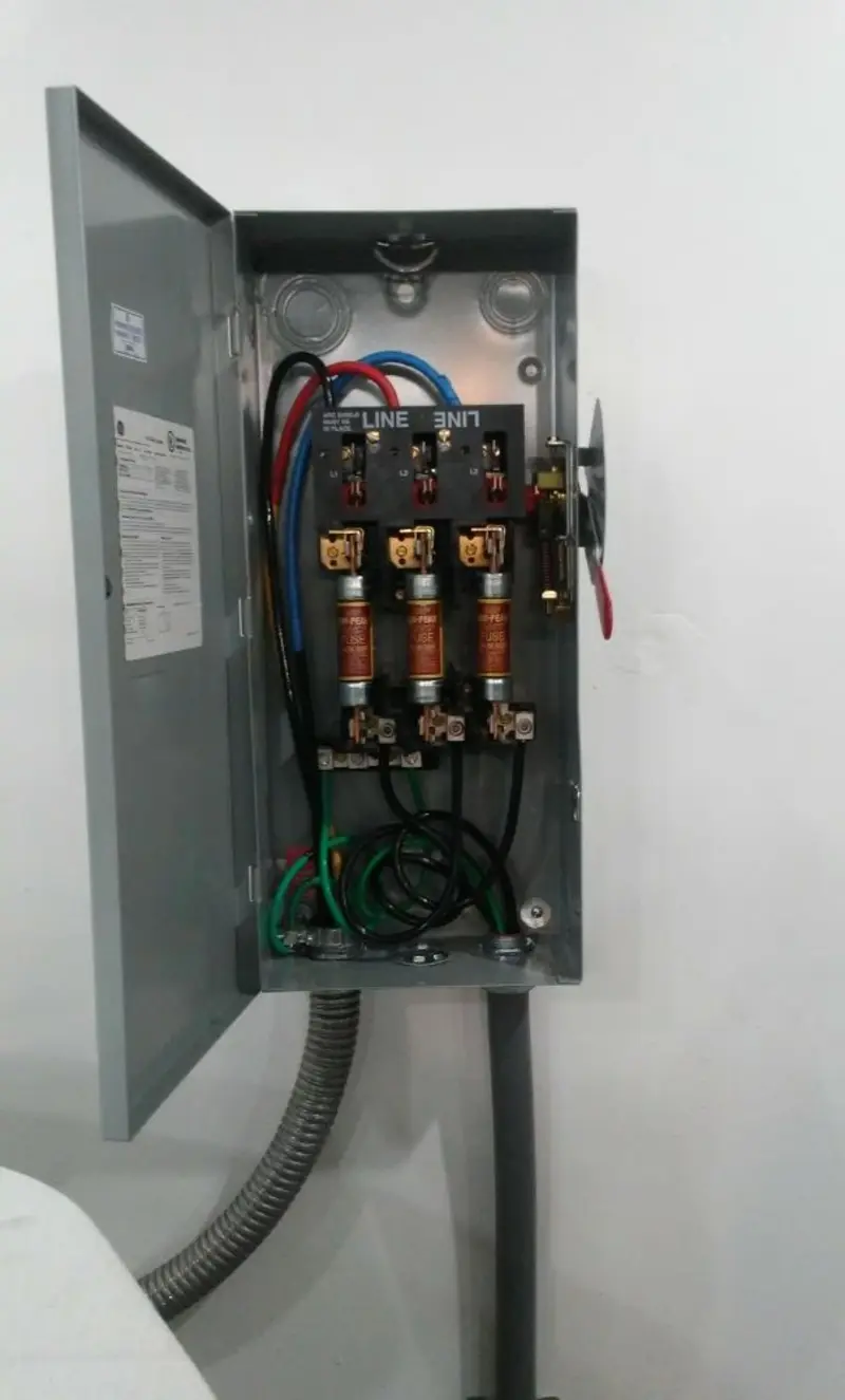 Three-phase disconnect switch installed for Electrical Wiring & Rewiring in Princess Anne